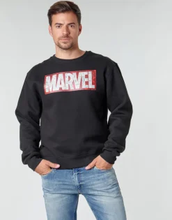 T-shirts & Polos^Yurban - MARVEL MAGAZINE CREW Noir