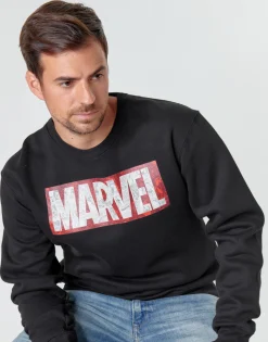 T-shirts & Polos^Yurban - MARVEL MAGAZINE CREW Noir