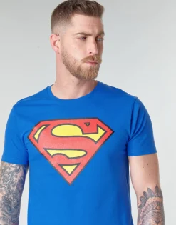 T-shirts & Polos^Yurban - SUPERMAN LOGO CLASSIC Bleu